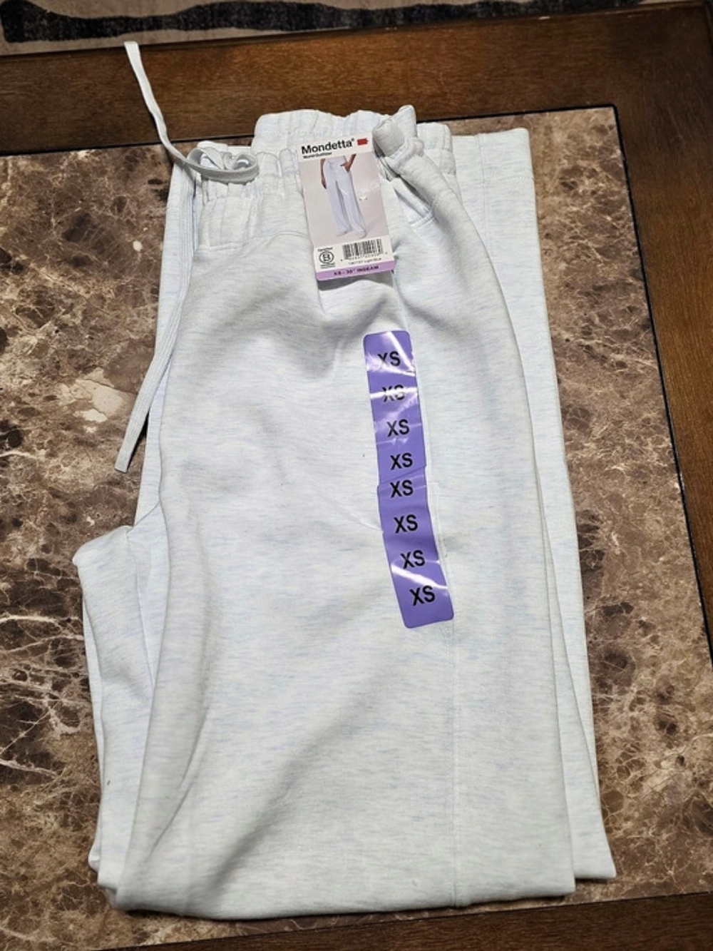 Mondetta Knit Melange Fleece Pant Wide Leg Pants XS